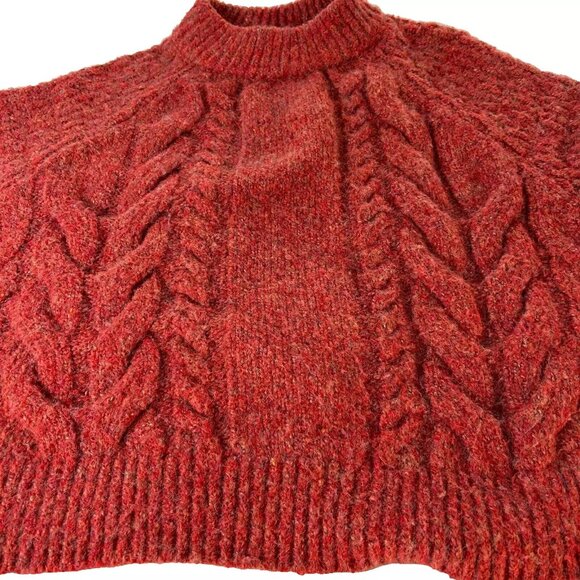 Universal Thread Mock Neck Cable Knit Cropped Sweater plus size XXL - Picture 3 of 10